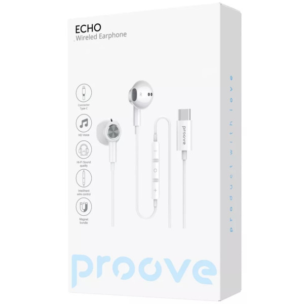 Навушники Proove Echo Type-C White (ECWE00000202) (Код товару:41715) Харків - зображення 2