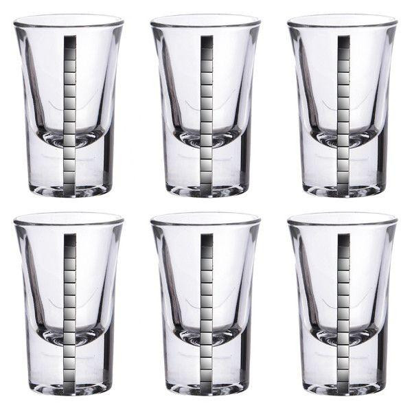 Набір стопок Franco Срібний ланцюг 316-415 40 мл 6 шт Київ - зображення 1