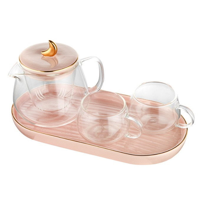 Чайний набір Місяць 12060 4 предмети рожевий Киев - изображение 1