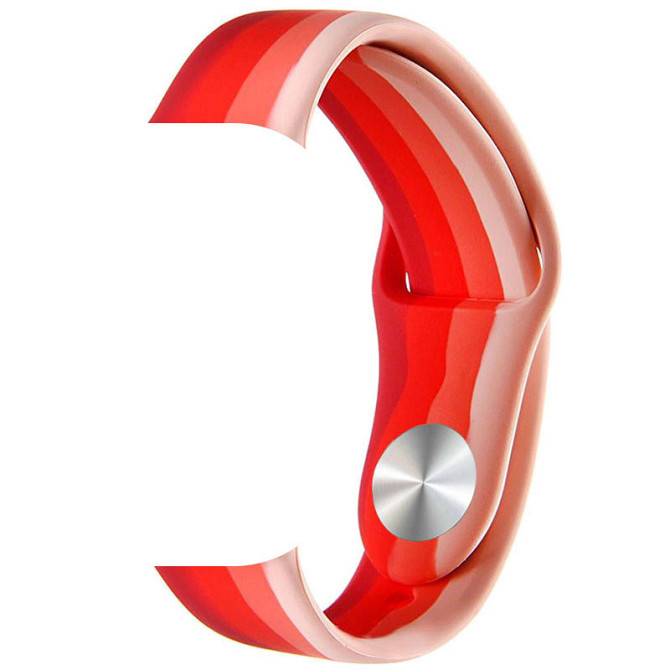 Силиконовый ремешок Rainbow для Apple Watch 42(ser.1-3)/44/45/46/49mm Херсон - зображення 7