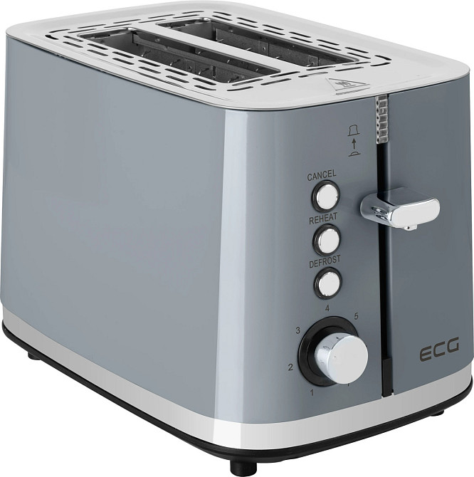 Тостер ECG ST 2766 Vintage Scuro 925 Вт серый Киев - изображение 2