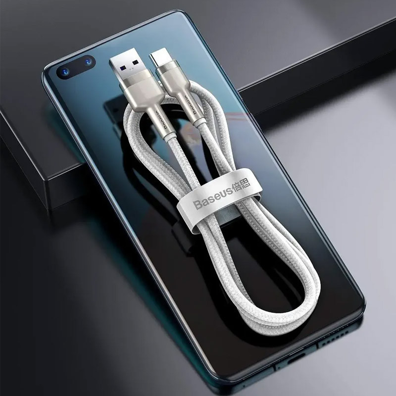 Дата кабель Baseus Cafule Metal USB to Type-C 66W (1m) (CAKF00010) Херсон - изображение 4