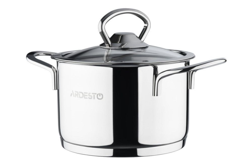 Каструля зі скляною кришкою Ardesto Luna AR-0609-S 0,9 л 12 см Киев - изображение 1