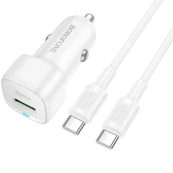 АЗУ Borofone BZ34B Cloud PD20W+QC3.0 total 38W (1USB-A/1C) + кабель Type-C to Type-C Херсон
