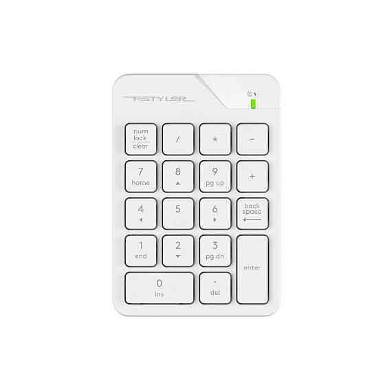 Клавиатура компьютерная безпроводная цифровой блок A4Tech Fstyler Numpad FGK21C(White) белая Киев