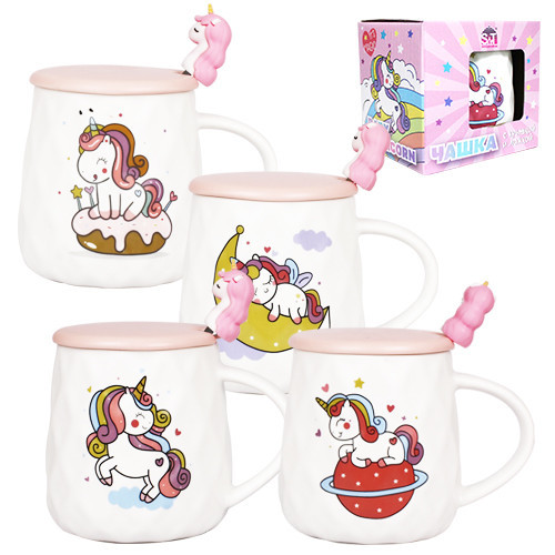 Кухоль з кришкою SNT Baby Unicorn 20623 400 мл Київ - зображення 1