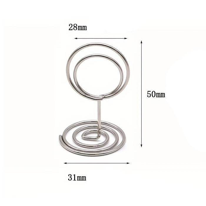 Подставка для карточек рассадки гостей, ценникодержатель Leeseph 10шт серебро MV039 Одеса - зображення 2