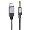 Аудио кабель Aux Hoco UPA32B Clever digital (Type-C to AUX 3.5mm) (1m) Херсон