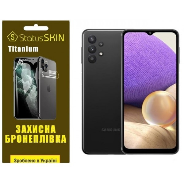 Поліуретанова плівка StatusSKIN Titanium на екран Samsung A32 A325 Глянцева Харків - зображення 2