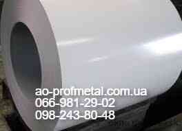 Оцинкований лист белого цвета 0.35 мм, Порезка на полосы. Київ