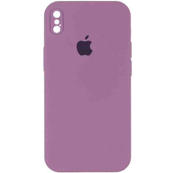 Чехол Silicone Case Square Full Camera Protective (AA) для Apple iPhone X / XS (5.8") Херсон