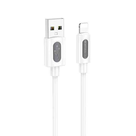 Дата кабель Borofone BX114 Structure USB to Lightning 2.4A (1m) Херсон