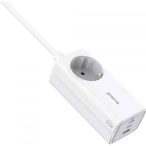 Фільтр живлення Proove Power Strip PD-02 65W (2 Type-C + 1USB) White (PSP165210001) Харків