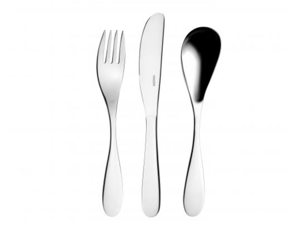 Набір дитячих столових приладів Vinzer VZ-50334 3 предмети Київ - зображення 1