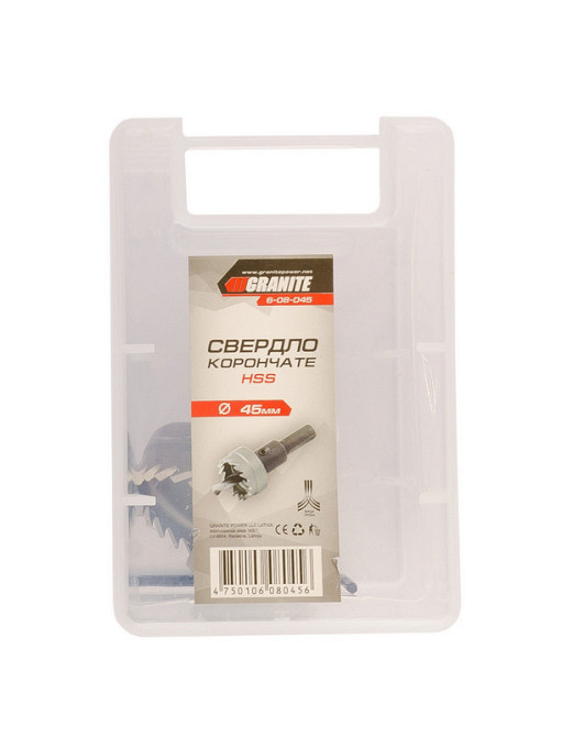 Сверло корончатое GRANITE HSS 45 мм 6-08-045 Харьков - изображение 2