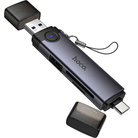 Картридер Hoco HB56 Victory 5in1 Type-C/USB2.0 to SD/TF3.0 + USB 2.0 Херсон