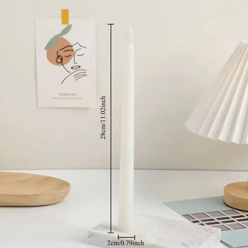 Свечка на батарейках LED Leeseph 27см бежевая MV025b Одеса - зображення 8