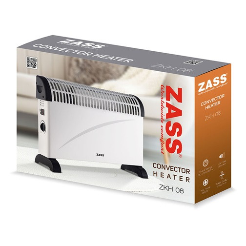 Конвектор ZASS ZKH 08 2000 Вт белый Киев - изображение 5