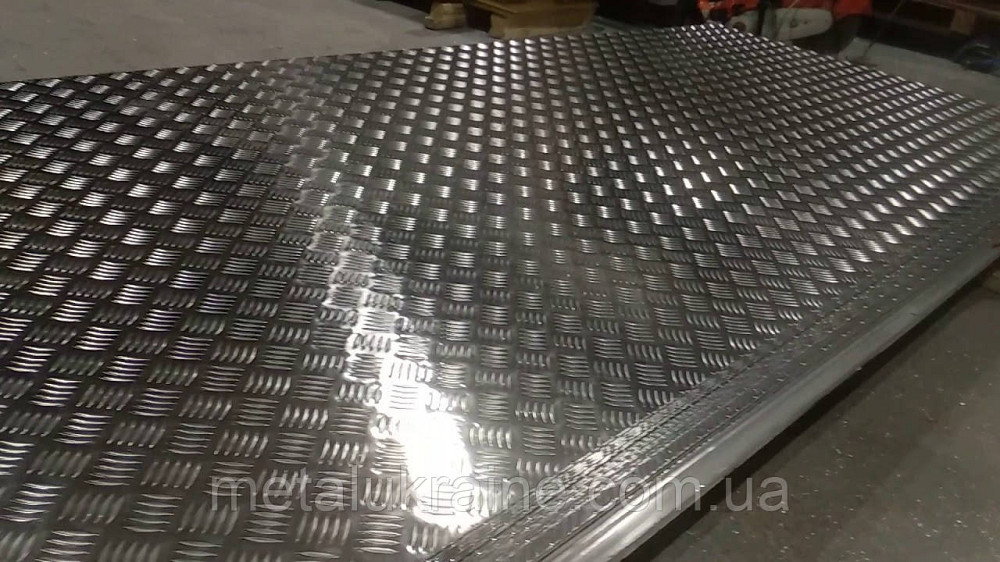 Лист алюминиевый рифленый 1х1000х2000мм (1050А-Н244) Київ - зображення 4