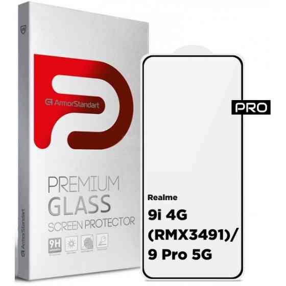 Захисне скло ArmorStandart для Realme 9i 4G/9 Pro 5G Black (Код товару:33088) Харків