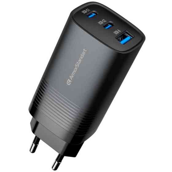 Мережевий зарядний пристрій ArmorStandart Resolute Power ARP-721 67W GaN Black (ARM88384) Харків