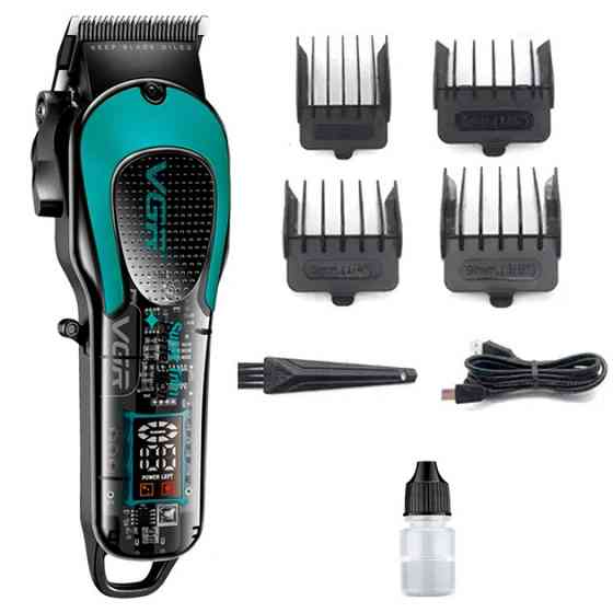 Машинка для стрижки аккумуляторная VGR V-692 GREEN зеленая Киев