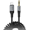 Аудио кабель Aux Hoco UPA33A Nuevo (Lightning to AUX 3.5mm) (1.5m) Херсон