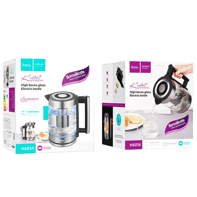 Электрочайник Hoco HA01A Kitchen high (1.8L) Херсон - зображення 5