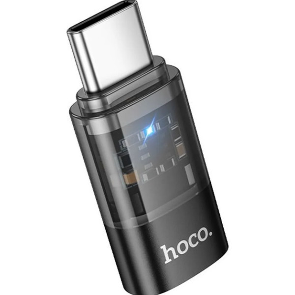 Адаптер Hoco UA36D Type-C to Lightning (M/F) Black Харьков - изображение 7