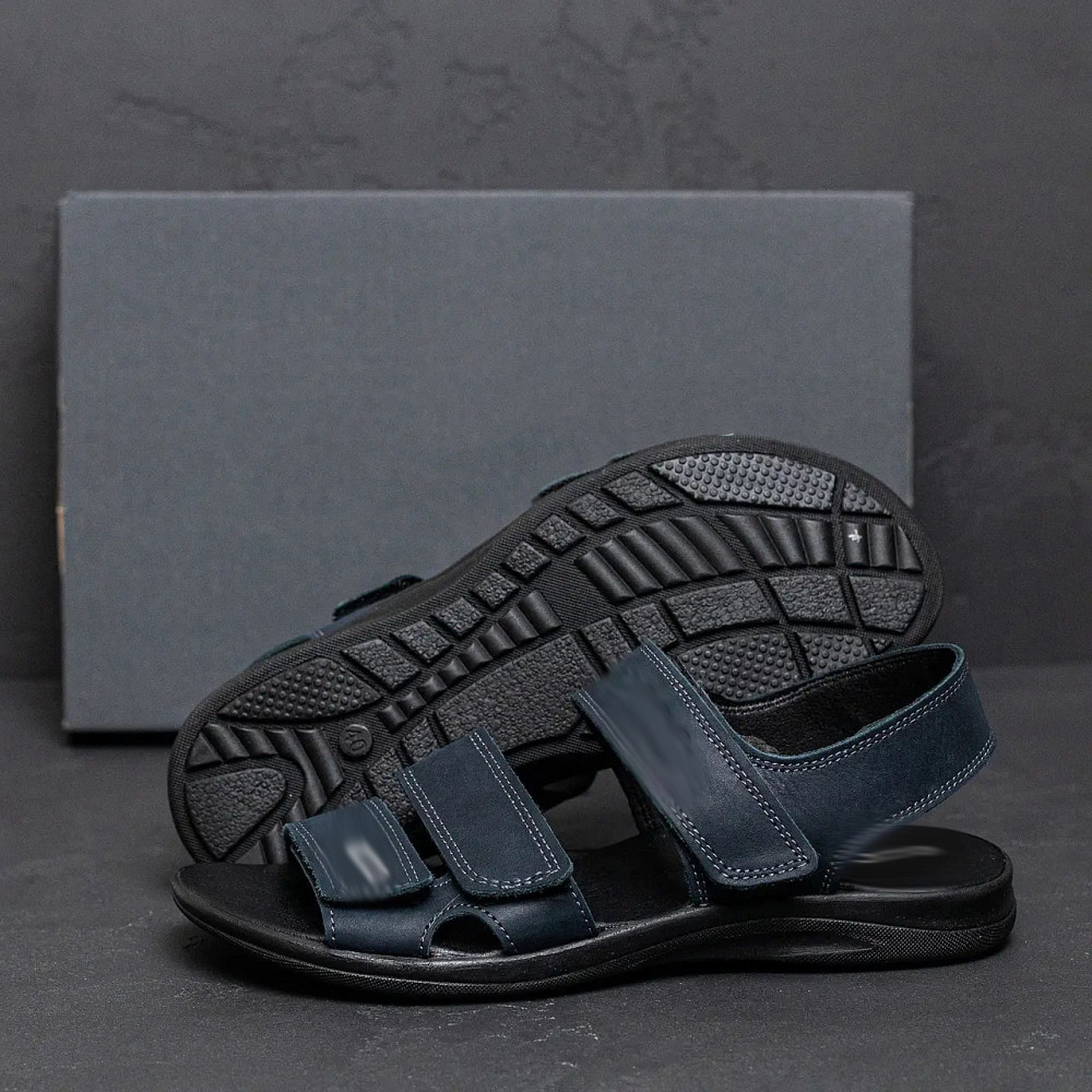 Мужские кожаные сандалии E-series Blue Київ - зображення 10