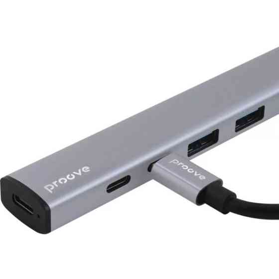 USB HUB Proove Arc Link 5 in 1 (2*USB3.0 + 3*Type-C3.0) Silver (HBAL00222024) Харків