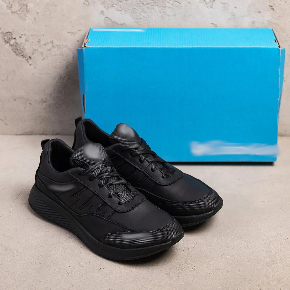 Мужские кожаные кроссовки Col Black Київ - зображення 6