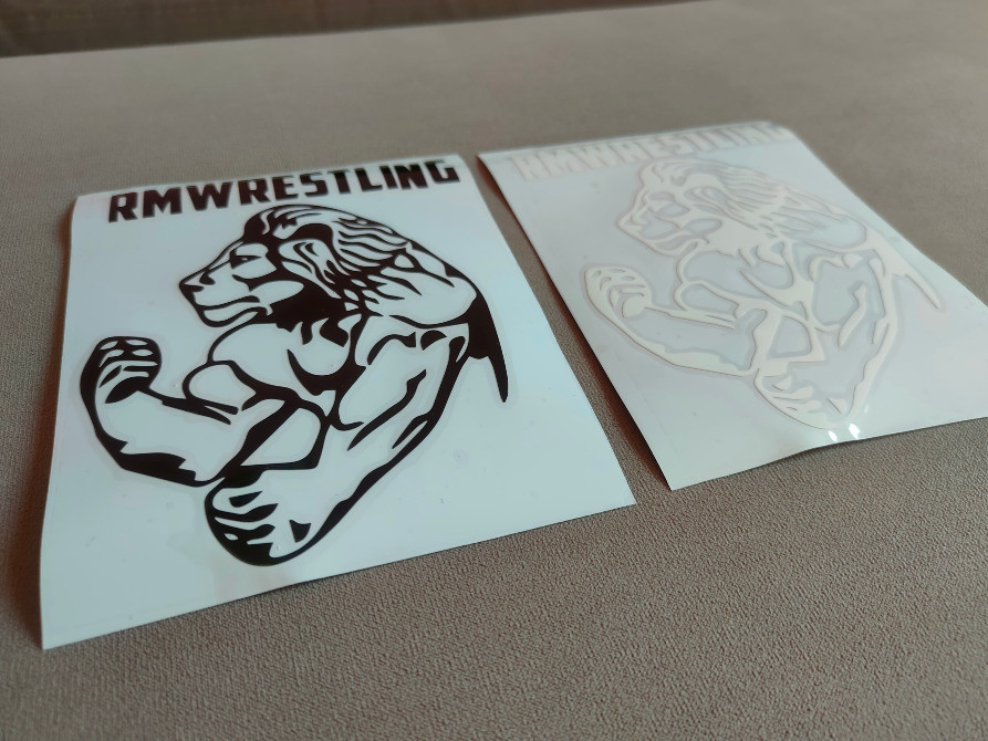 Наклейка Лев на авто Чёрная. Белая Киев - изображение 5