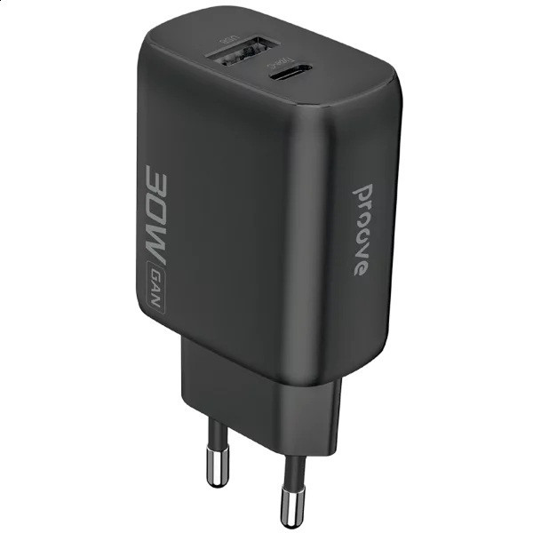 МЗП Proove Silicone Power 2 30W (Type-C + USB) Black (WCSP23110001) (Код товару:42598) Харків - зображення 1