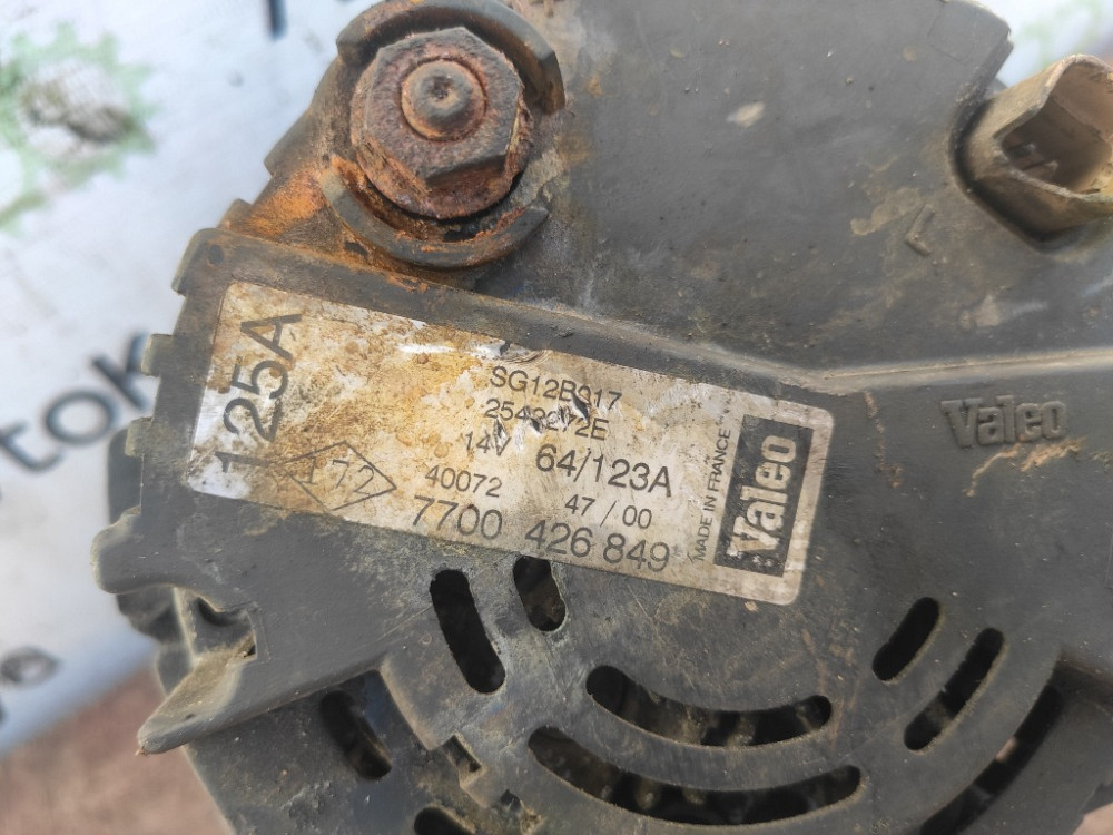 Генератор 125A Nissan Primastar 1.9 / 2.5 dci 2001-2006 (7700426849) Ковель - изображение 3