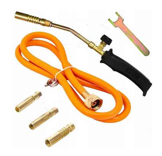 Горелка ручная газовоздушная MASTERTOOL с насадками Ø 13/14/17 мм 370 мм 157 г/час 2200 Вт 1300°C 44 Харків