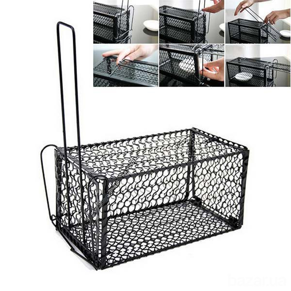 Крысоловка-клетка металлическая 110x110x230 мм Одеса - зображення 2