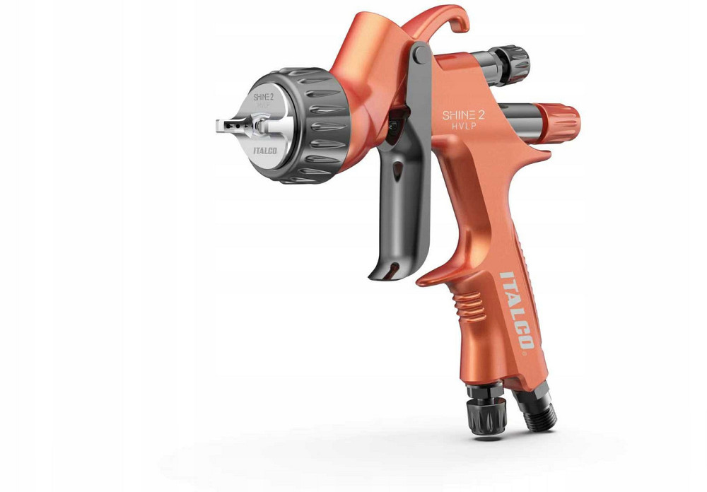Пистолет окрасочный пневматический HVLP верх.пласт.бачок 600мл, форсунка-1,3мм ITALCO SHINE-2-1.3 Харьков - изображение 3