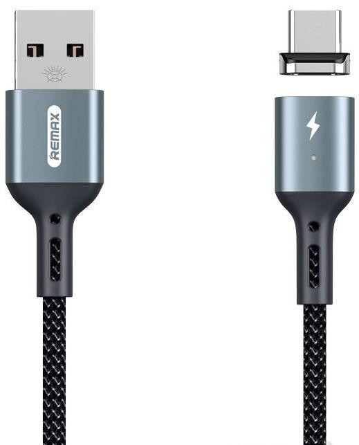 Type-C кабель 1 м 3 A Cigan Magnet Remax RC-156a-Black Київ - зображення 1