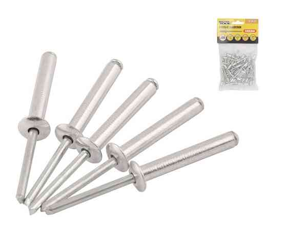 Заклепки алюминиевые вытяжные MASTERTOOL 4.8х8.00 мм 50 шт 20-0630 Харьков