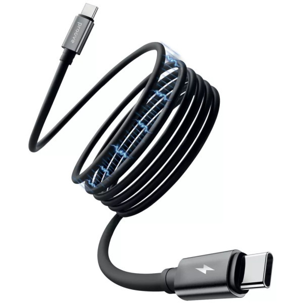 Кабель Proove Magneto Type-C to Type-C 60W 1m Black (CCMA60002201) Харків - зображення 4