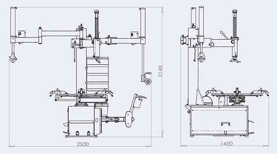 Шиномонтажный стенд с вариатором для больших колес (захват диска от 12" до 30") 220B 86З0 220V BRIGH Харків