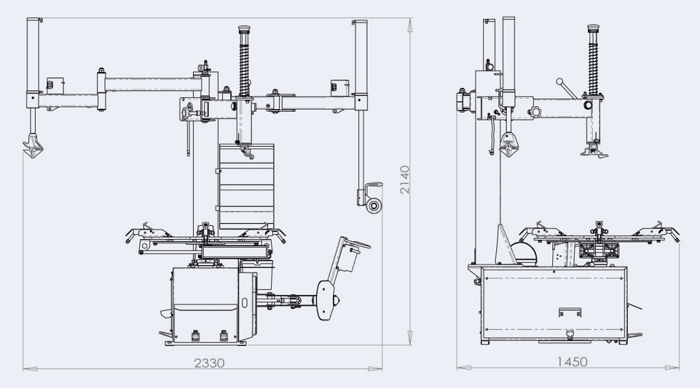 Шиномонтажный стенд с вариатором для больших колес (захват диска от 12" до 30") 220B 86З0 220V BRIGH Харків - зображення 2