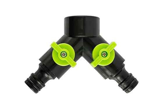 Распределитель двухканальный MASTERTOOL Y-type с регулировочными вентилями ½" - ¾" ВР 92-9327 Харків