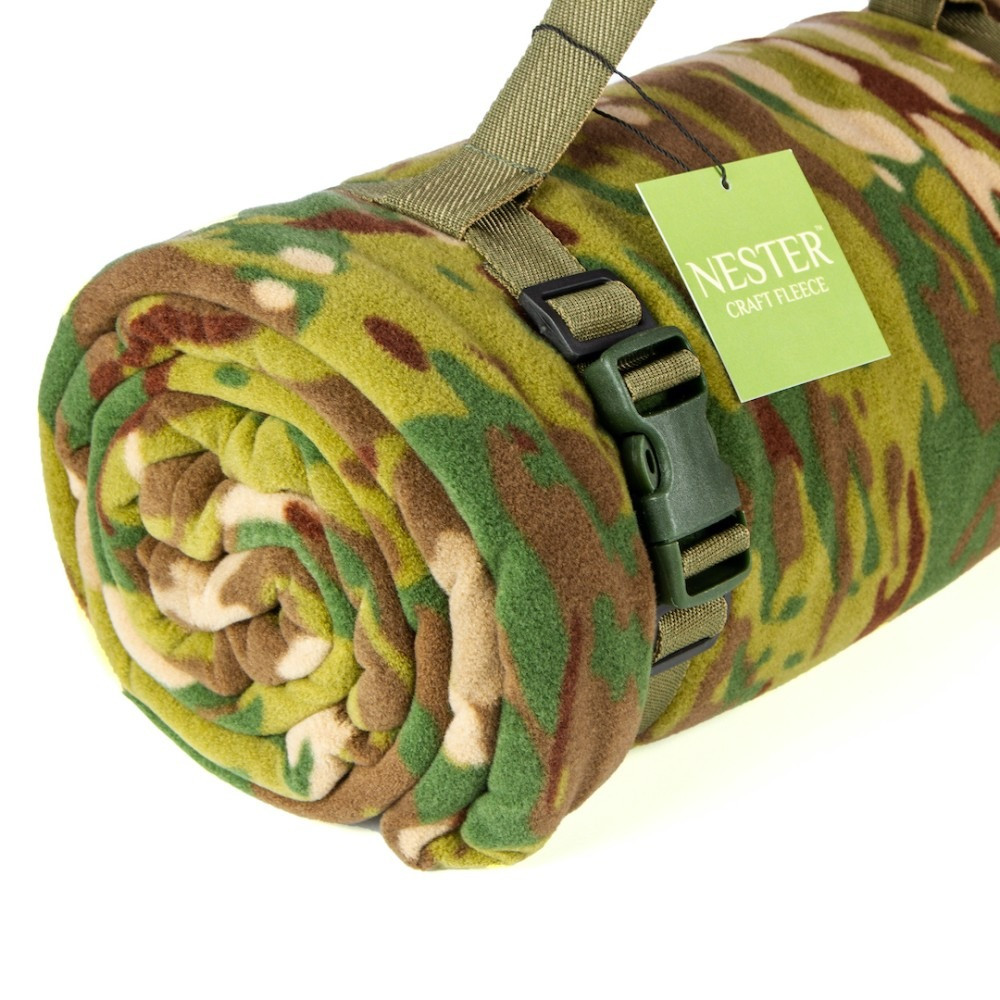 Плед тактичний з флісу Nester Multicam 150*180 камуфляж з чохлом Київ - зображення 2