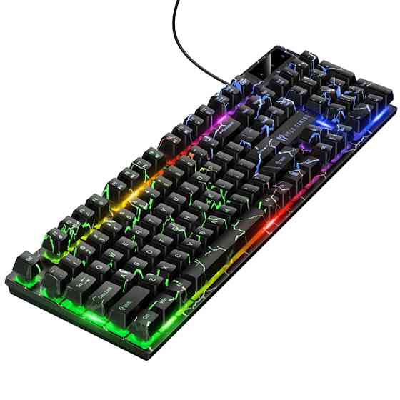 Клавиатура проводная Hoco GM701 Trofeo RGB (English Version) Херсон