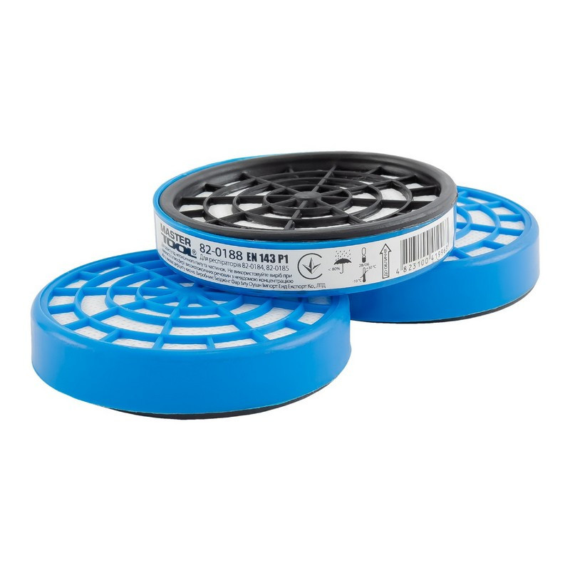 Фильтр сменный противоаэрозольный MASTERTOOL EN 143 P1 набор 12 шт 82-0188 Харків - зображення 1