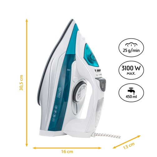 Утюг First FA-5627-4-GN 3100 Вт голубой Київ - зображення 2