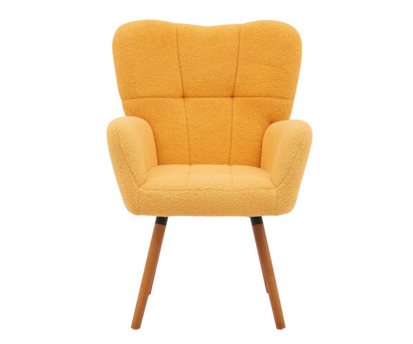 Крісло Флор тканина жовта букле тедді Днепр - изображение 2