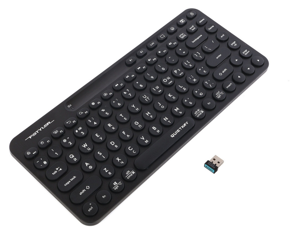 Клавиатура беспроводная A4Tech FBK36C AS Black черная Київ - зображення 4